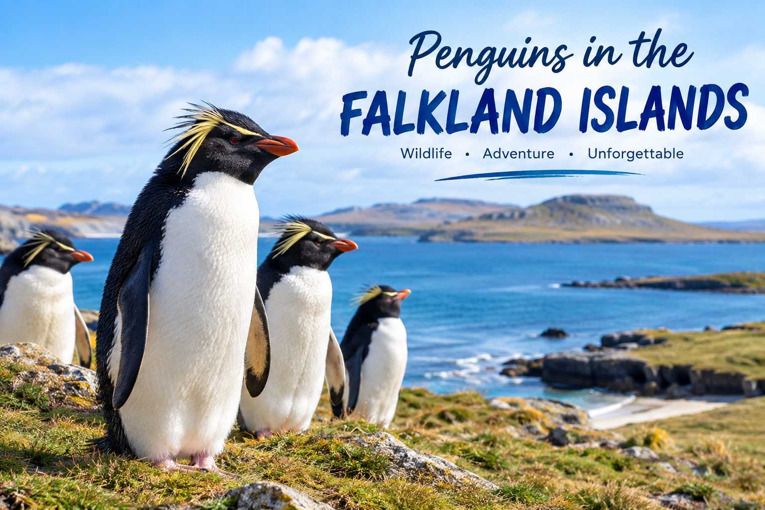 penguins in the Falkland Islands